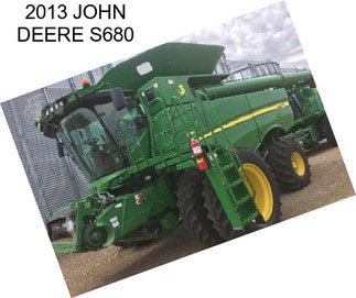 2013 JOHN DEERE S680