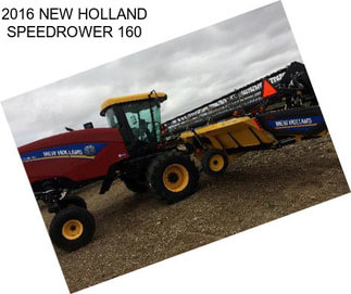 2016 NEW HOLLAND SPEEDROWER 160