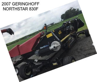 2007 GERINGHOFF NORTHSTAR 830F