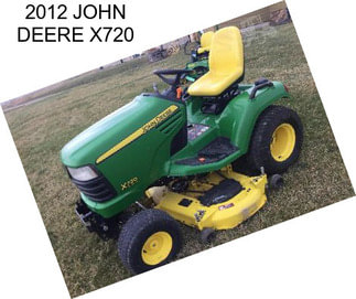 2012 JOHN DEERE X720