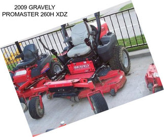 2009 GRAVELY PROMASTER 260H XDZ