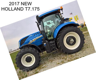 2017 NEW HOLLAND T7.175