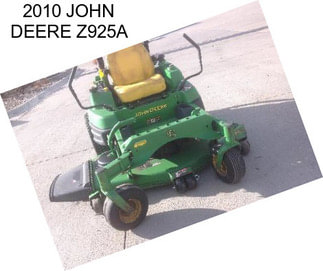 2010 JOHN DEERE Z925A