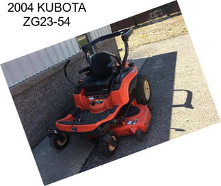 2004 KUBOTA ZG23-54