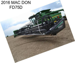 2016 MAC DON FD75D