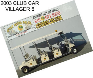 2003 CLUB CAR VILLAGER 6