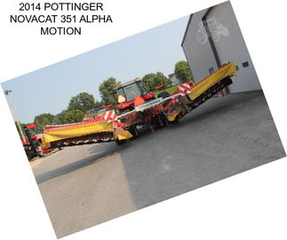 2014 POTTINGER NOVACAT 351 ALPHA MOTION