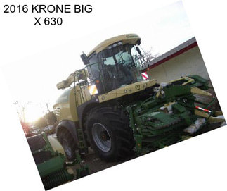 2016 KRONE BIG X 630