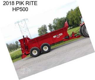 2018 PIK RITE HP500