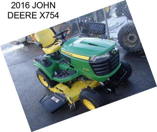 2016 JOHN DEERE X754