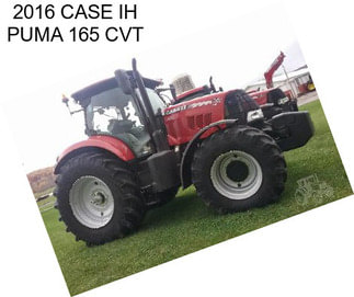 2016 CASE IH PUMA 165 CVT