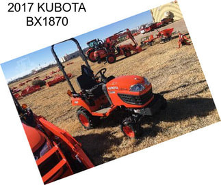 2017 KUBOTA BX1870