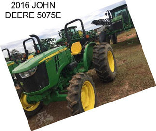 2016 JOHN DEERE 5075E