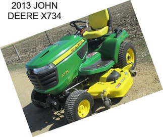 2013 JOHN DEERE X734