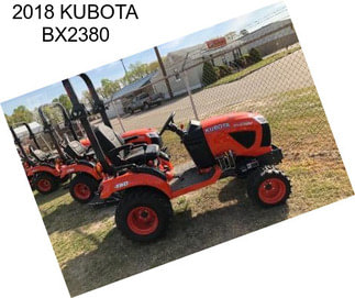 2018 KUBOTA BX2380