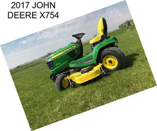 2017 JOHN DEERE X754