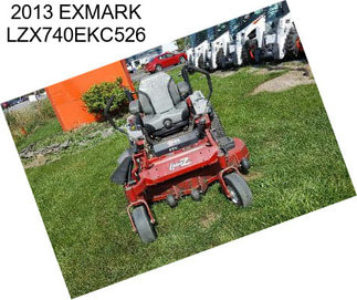 2013 EXMARK LZX740EKC526