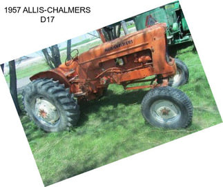1957 ALLIS-CHALMERS D17