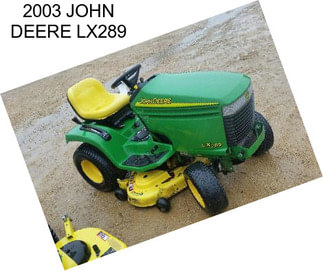 2003 JOHN DEERE LX289