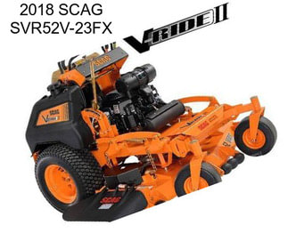 2018 SCAG SVR52V-23FX