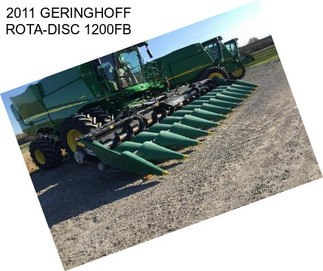 2011 GERINGHOFF ROTA-DISC 1200FB