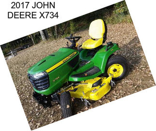 2017 JOHN DEERE X734