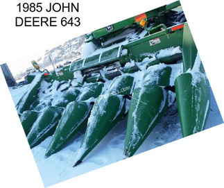 1985 JOHN DEERE 643