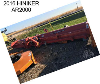 2016 HINIKER AR2000