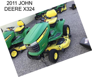 2011 JOHN DEERE X324