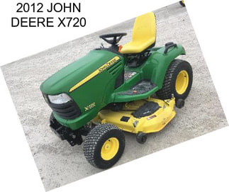 2012 JOHN DEERE X720