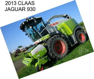 2013 CLAAS JAGUAR 930