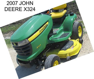 2007 JOHN DEERE X324
