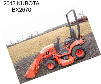 2013 KUBOTA BX2670