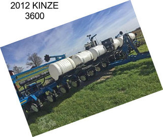 2012 KINZE 3600