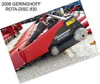 2008 GERINGHOFF ROTA-DISC 830