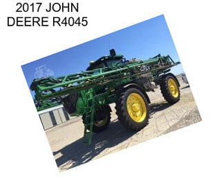 2017 JOHN DEERE R4045