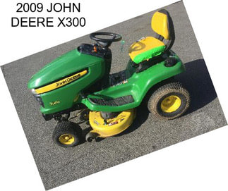 2009 JOHN DEERE X300