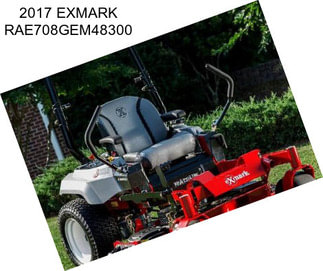 2017 EXMARK RAE708GEM48300