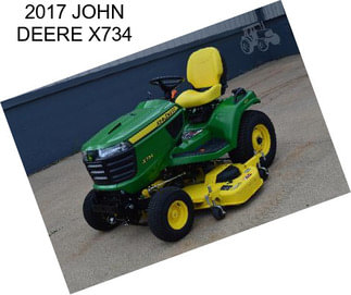 2017 JOHN DEERE X734