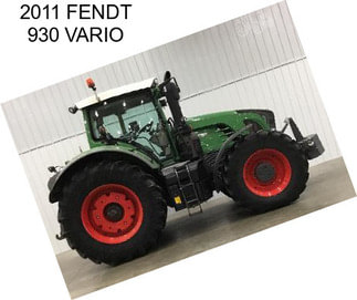 2011 FENDT 930 VARIO