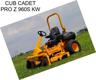 CUB CADET PRO Z 960S KW