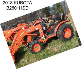 2018 KUBOTA B2601HSD