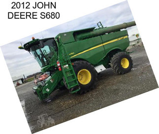 2012 JOHN DEERE S680