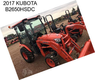 2017 KUBOTA B2650HSDC