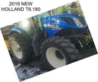 2016 NEW HOLLAND T6.180