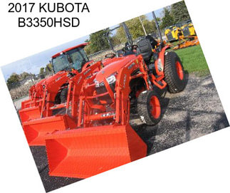 2017 KUBOTA B3350HSD