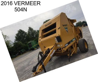 2016 VERMEER 504N