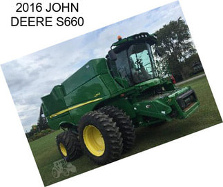 2016 JOHN DEERE S660