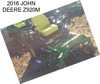 2016 JOHN DEERE Z920M