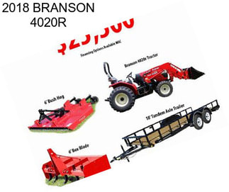 2018 BRANSON 4020R